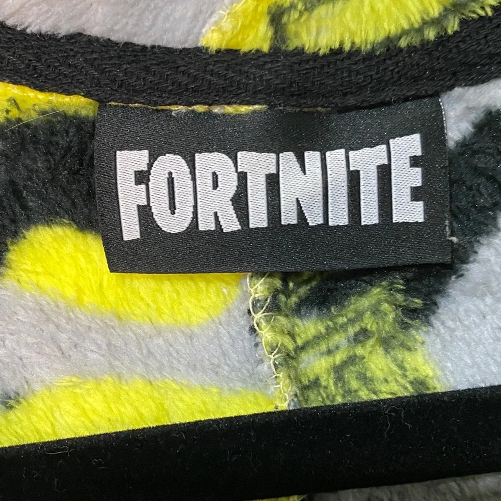 Fortnite One Piece Pajamas Onesie Long Sleeve Zip Up Sleepwear Loungewear
